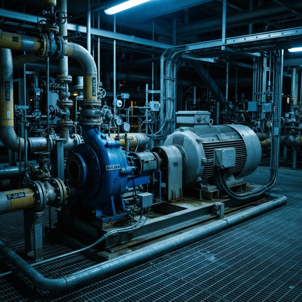 Rotating equipment skid in an oil and gas process area